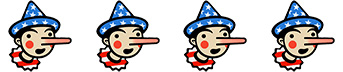 De Pinocchio’s die The Washington Post uitdeelt aan politici.